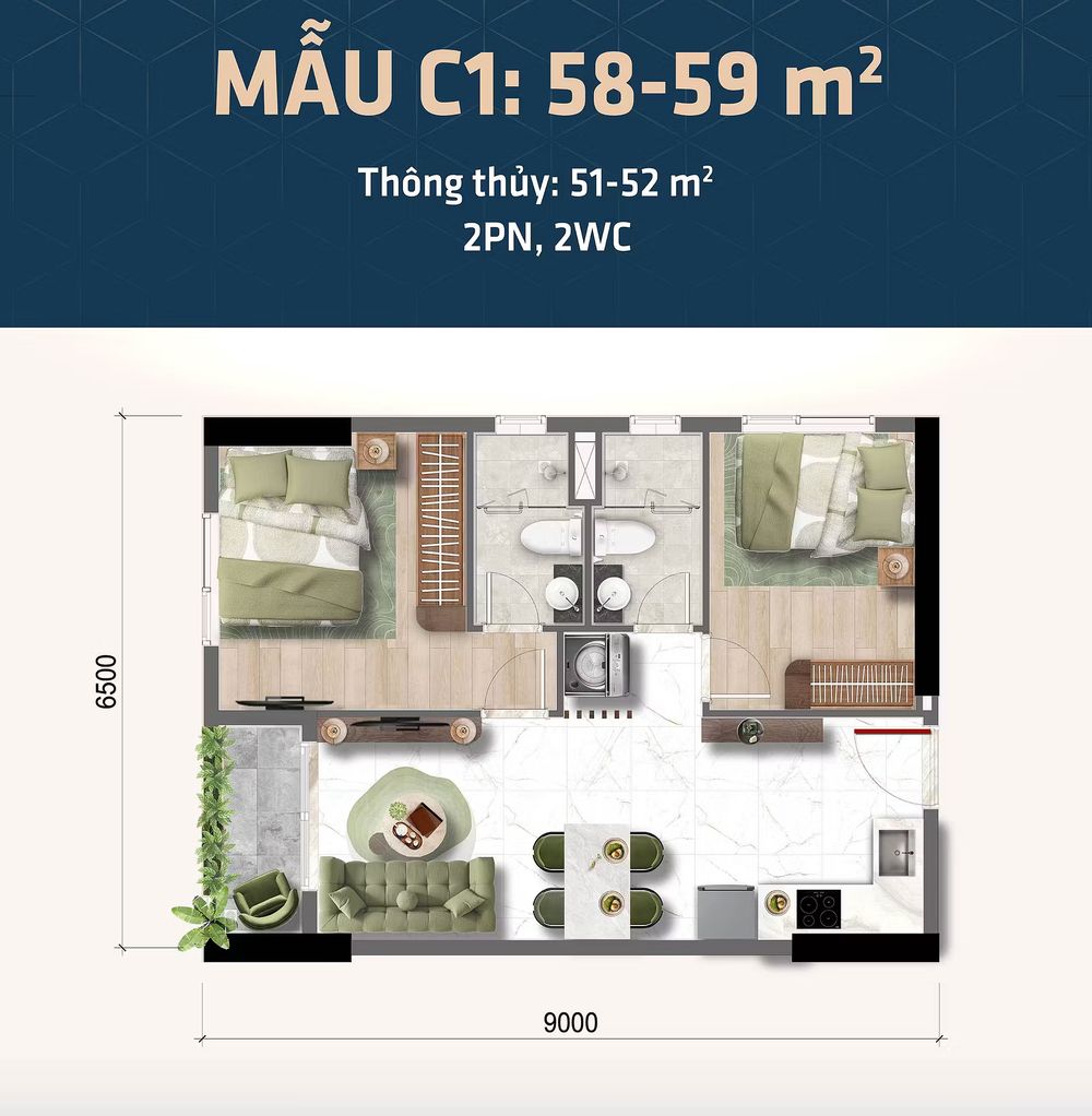 Mặt bằng mẫu C1