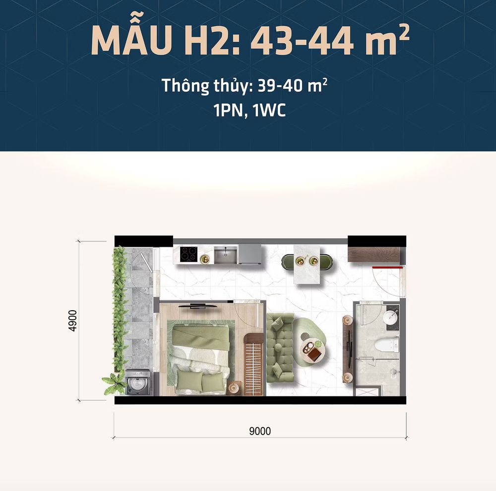 Mặt bằng mẫu H2